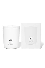 Alo Aura Diffuser water-tank closeup highlights easy refilling and durability.