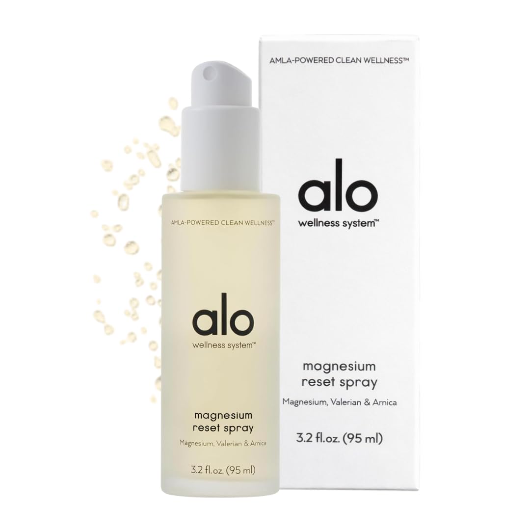 Alo spray magnesio frente del envase mostrando tamaño y diseño beneficioso