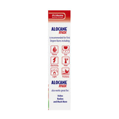 Alocane envase abierto con tapa destacando la boquilla para aplicación fácil