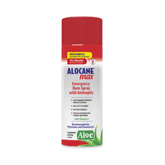 Alocane frasco frontal mostrando etiquetado y tamaño útil