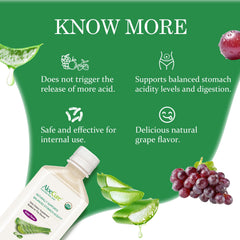 Etiqueta de AloeCure con lista de ingredientes orgánicos visible