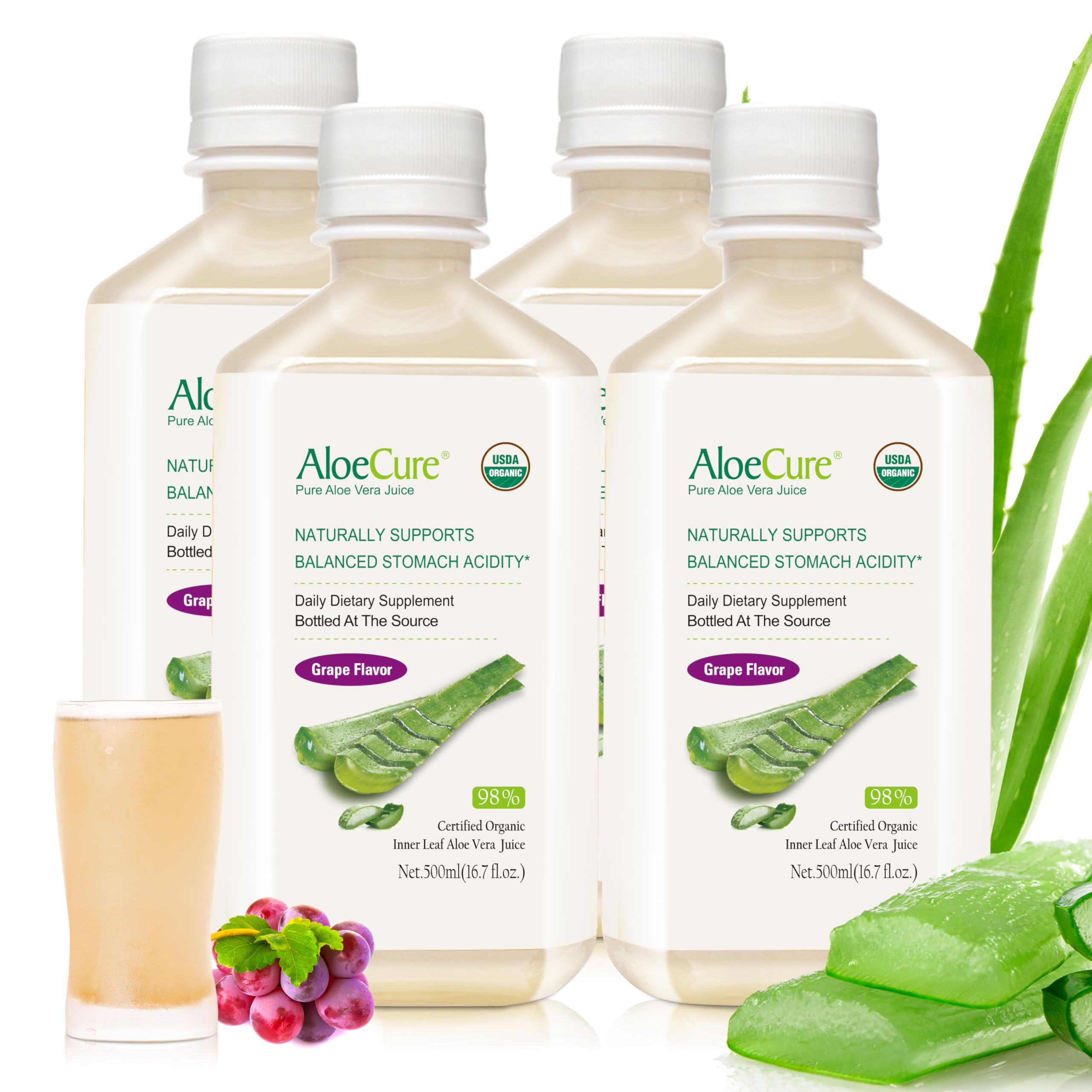 AloeCure frontal del envase mostrando diseño y beneficios
