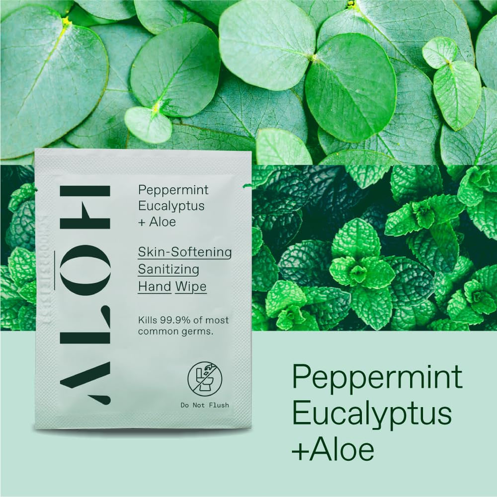 ALŌH textura de la toallita para sentir aloe y limpieza suave