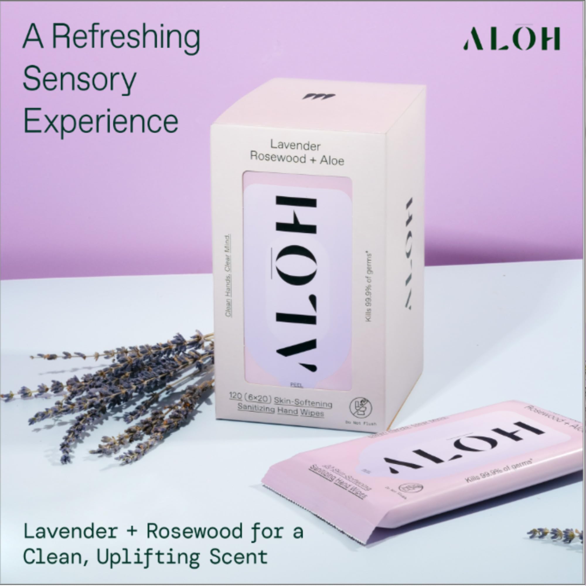 ALŌH etiqueta con ingredientes destacando aloe hidratante