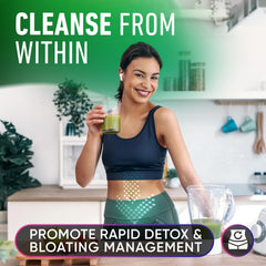 Alpha Flow botella junto a una regla para comparar tamaño y control de dosis