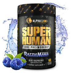 ALPHA LION envase frontal del Core Pre Workout mostrando diseño y sabor