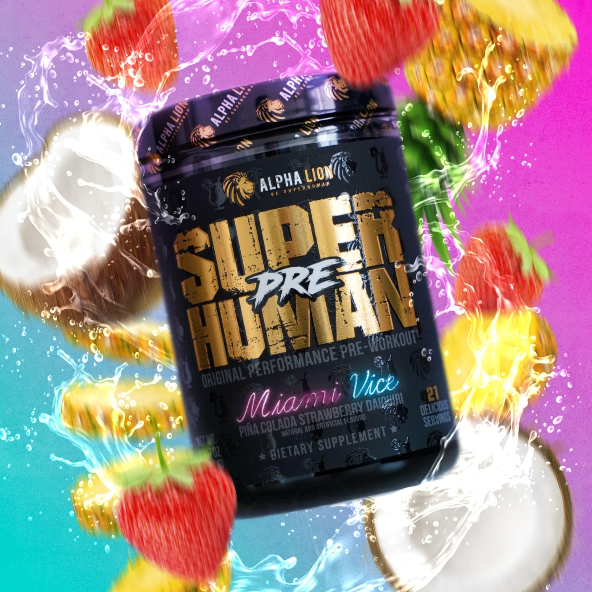 ALPHA LION producto en ambiente estilo Miami, sabor atractivo y experiencia premium