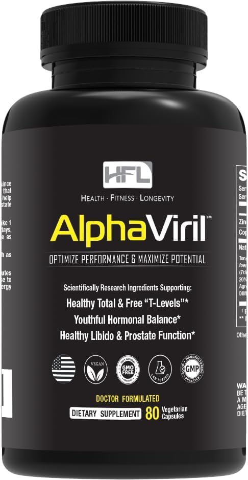 AlphaViril frontal del envase mostrando etiqueta y beneficios visibles