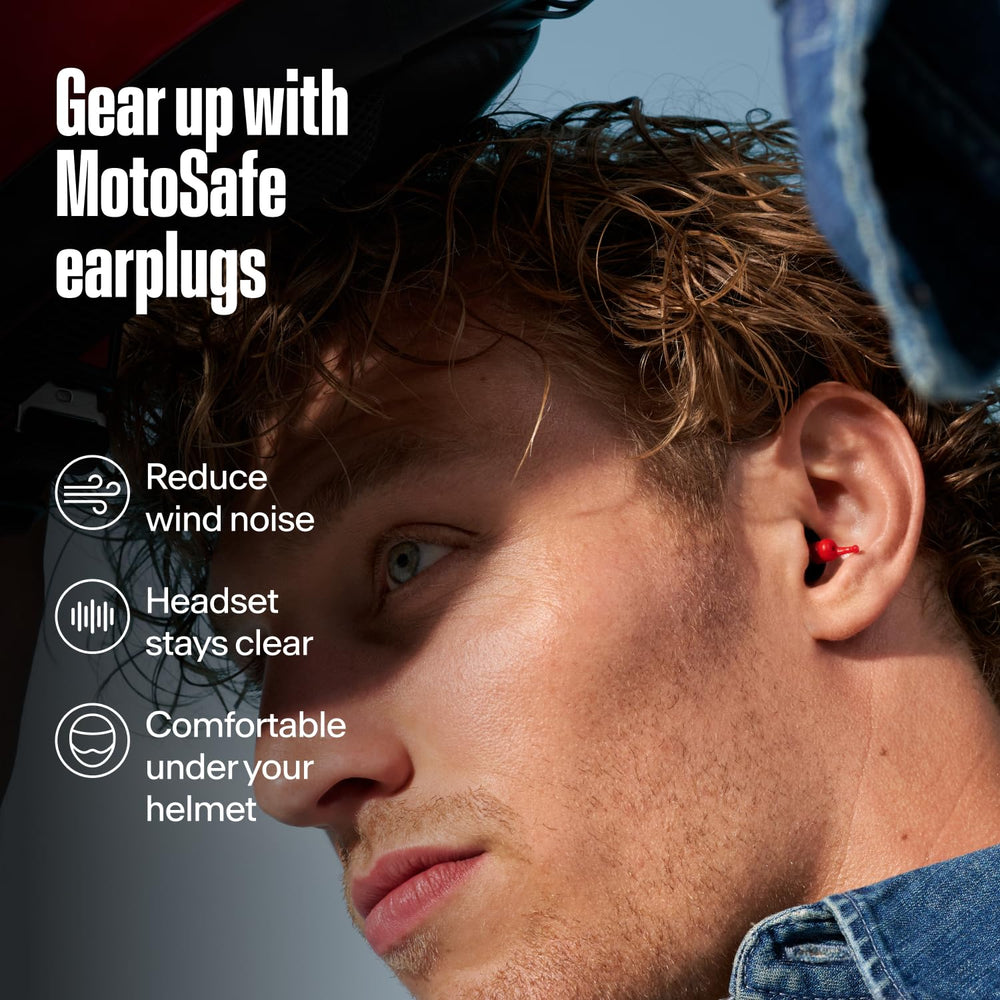Alpine MotoSafe detalle del AlpineAcousticFilter mostrando control del ruido sin perder voz