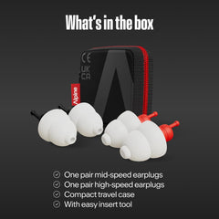 Alpine MotoSafe estuche de transporte que protege los tapones entre rutas