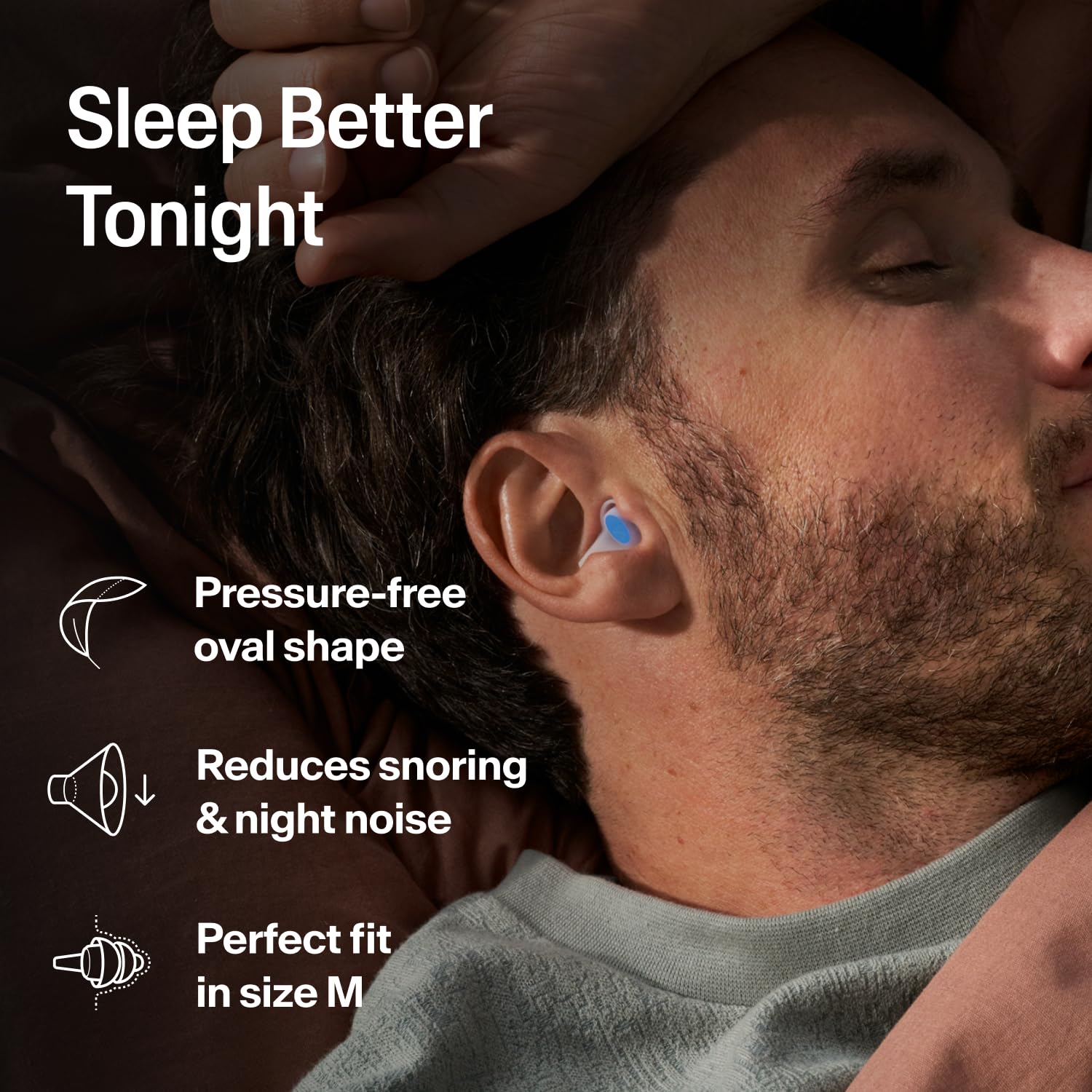 Alpine SleepDeep primer plano de la textura suave que se adapta y protege