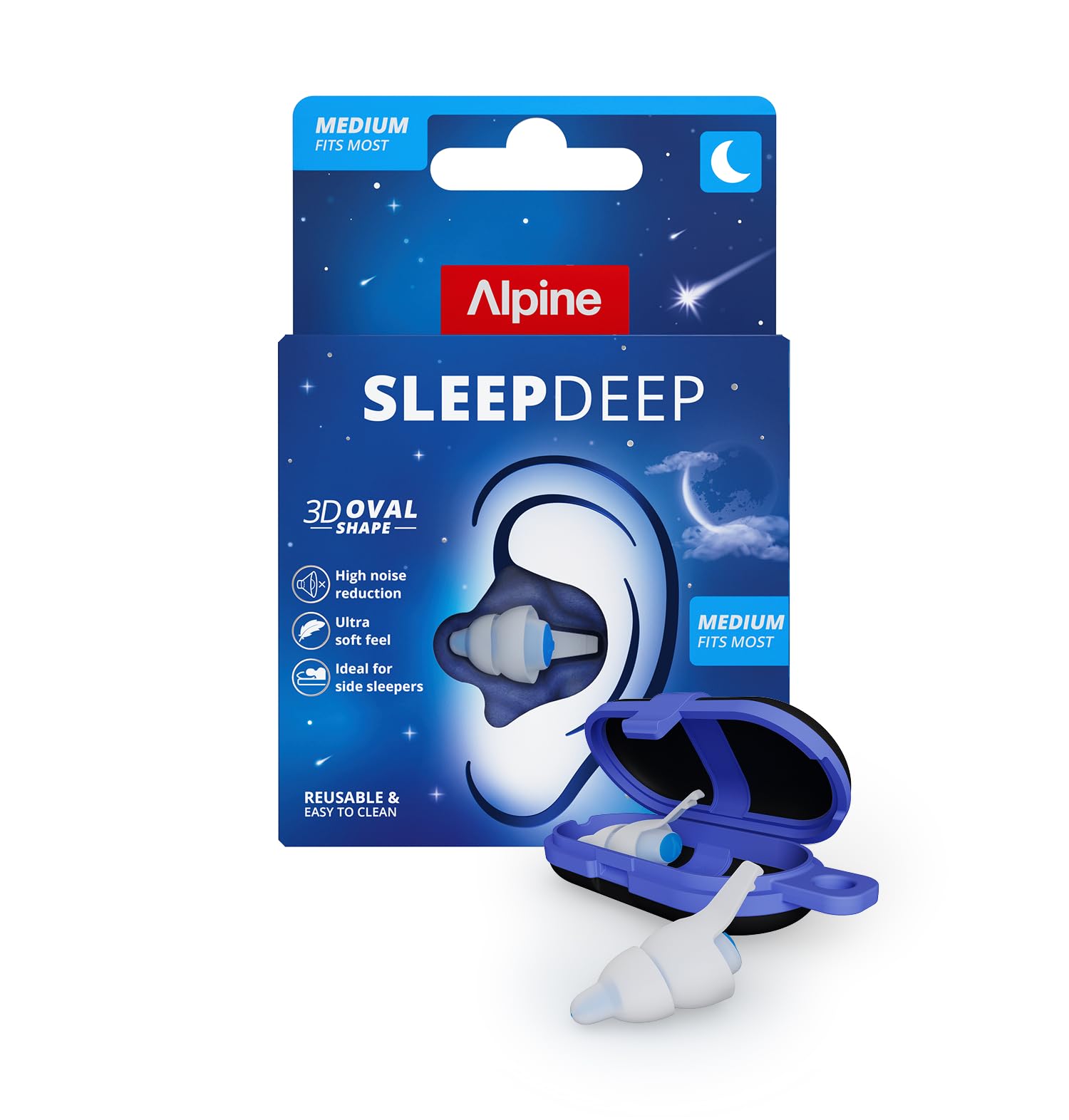 Alpine SleepDeep vista frontal del envase con información clara y compacto