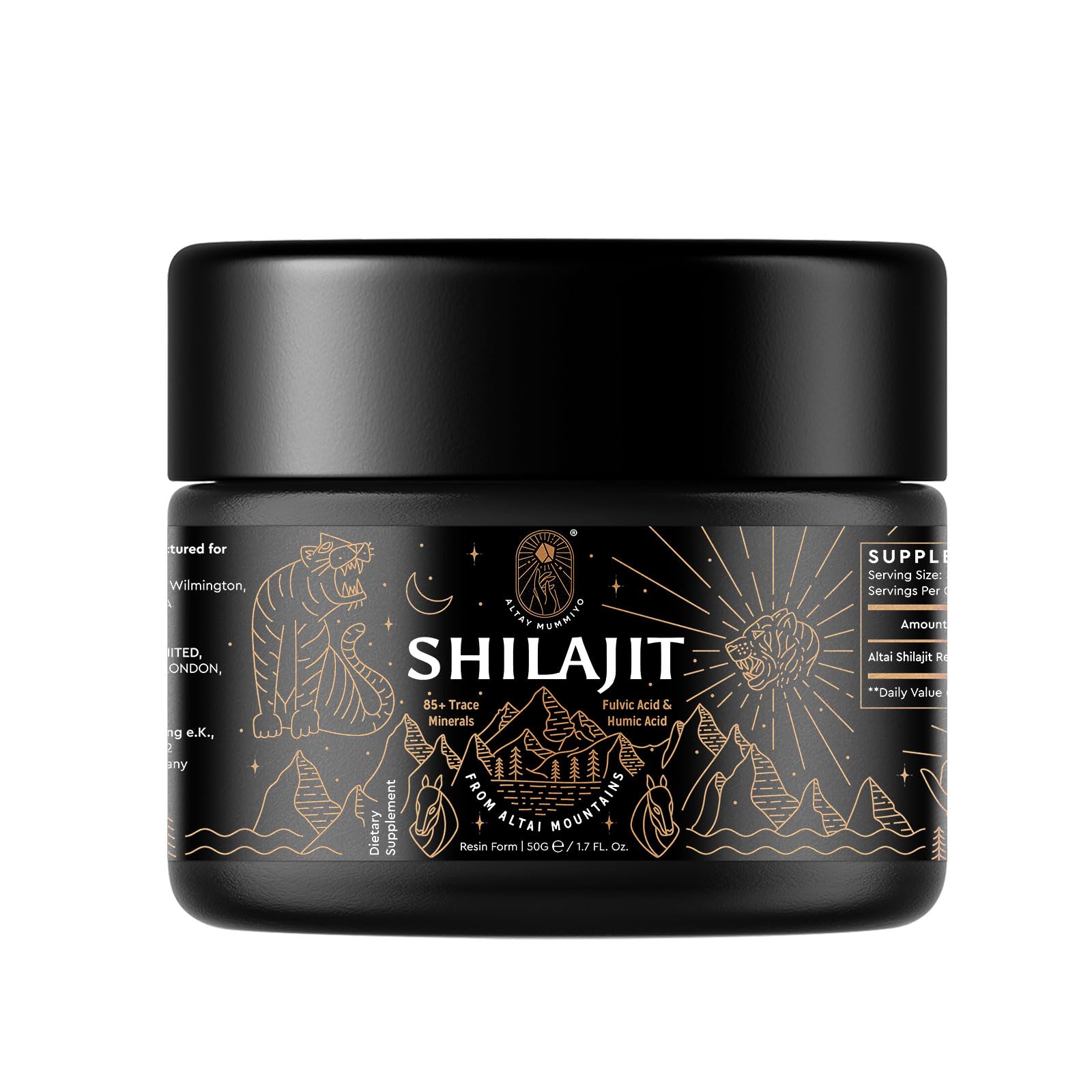 ALTAY MUMMIYO frasco frontal, protección y conservación del producto