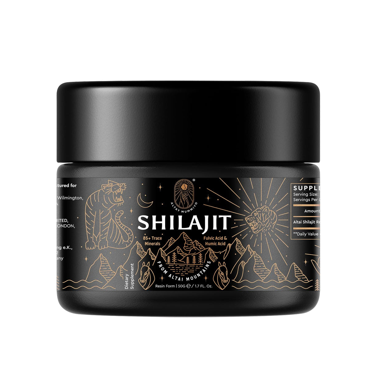ALTAY MUMMIYO frasco frontal, protección y conservación del producto