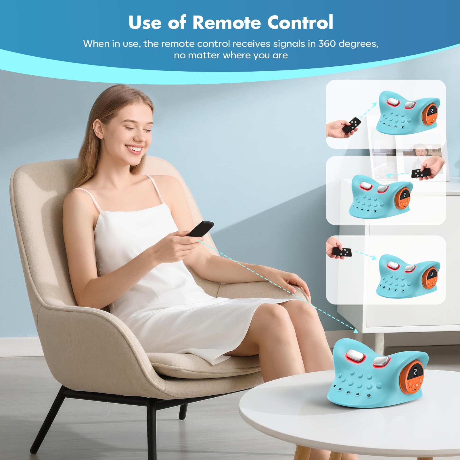 altoance mando a distancia 360° para control cómodo sin moverse