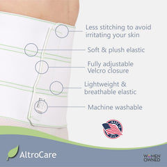 AltroCare comparativa de talla L/XL con cinta métrica demostrando rango 45-60"