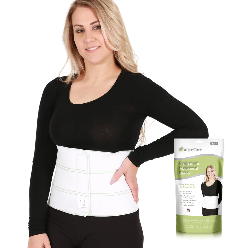 AltroCare vista frontal del empaque mostrando la faja y beneficios de soporte