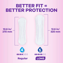 Always Discreet caja de 57 unidades para reposición cómoda