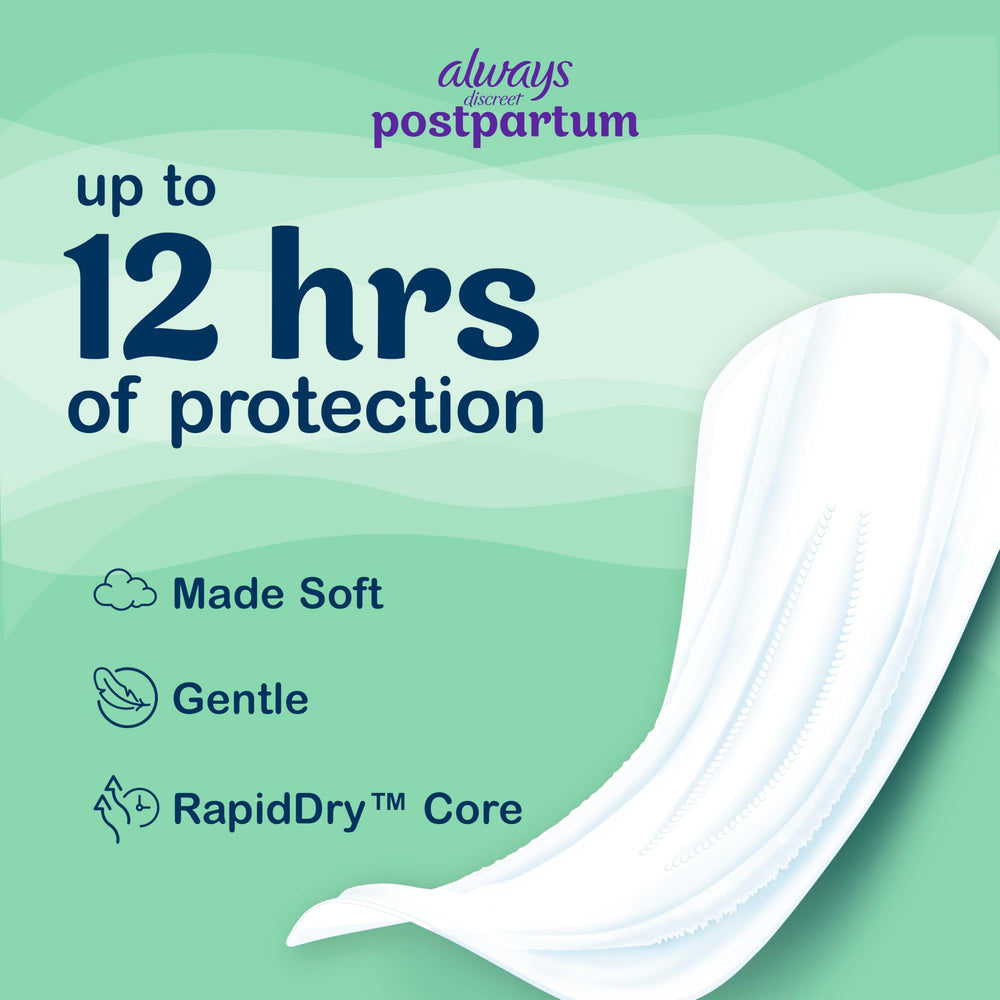Always Discreet detalle del núcleo RapidDry que absorbe y transforma líquido en gel