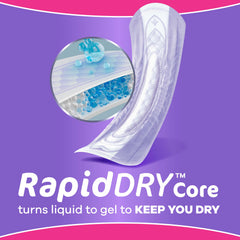 Always Discreet compresa en uso discreto proporcionando confianza