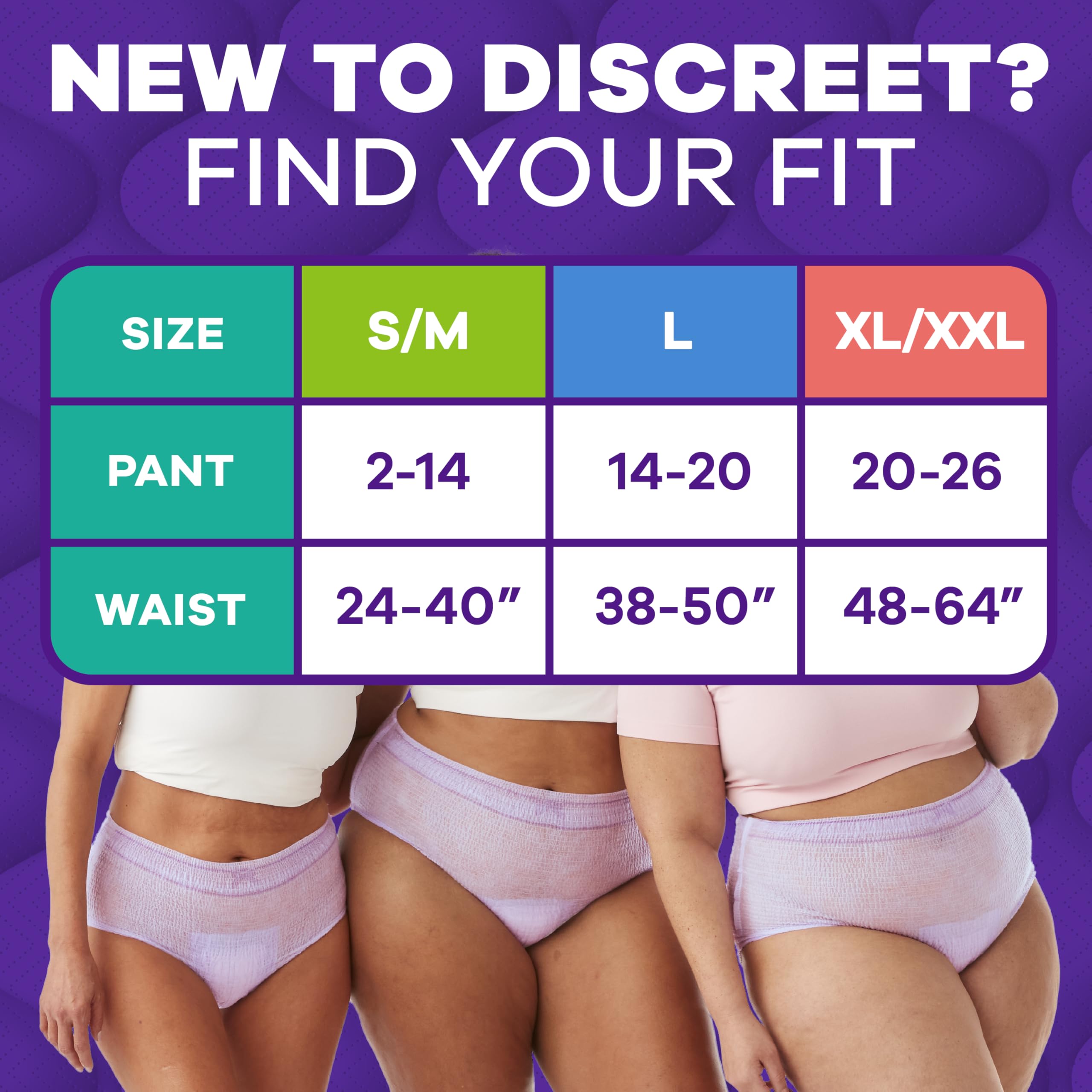 Always Discreet braga en uso por mujer con ajuste cómodo y discreto