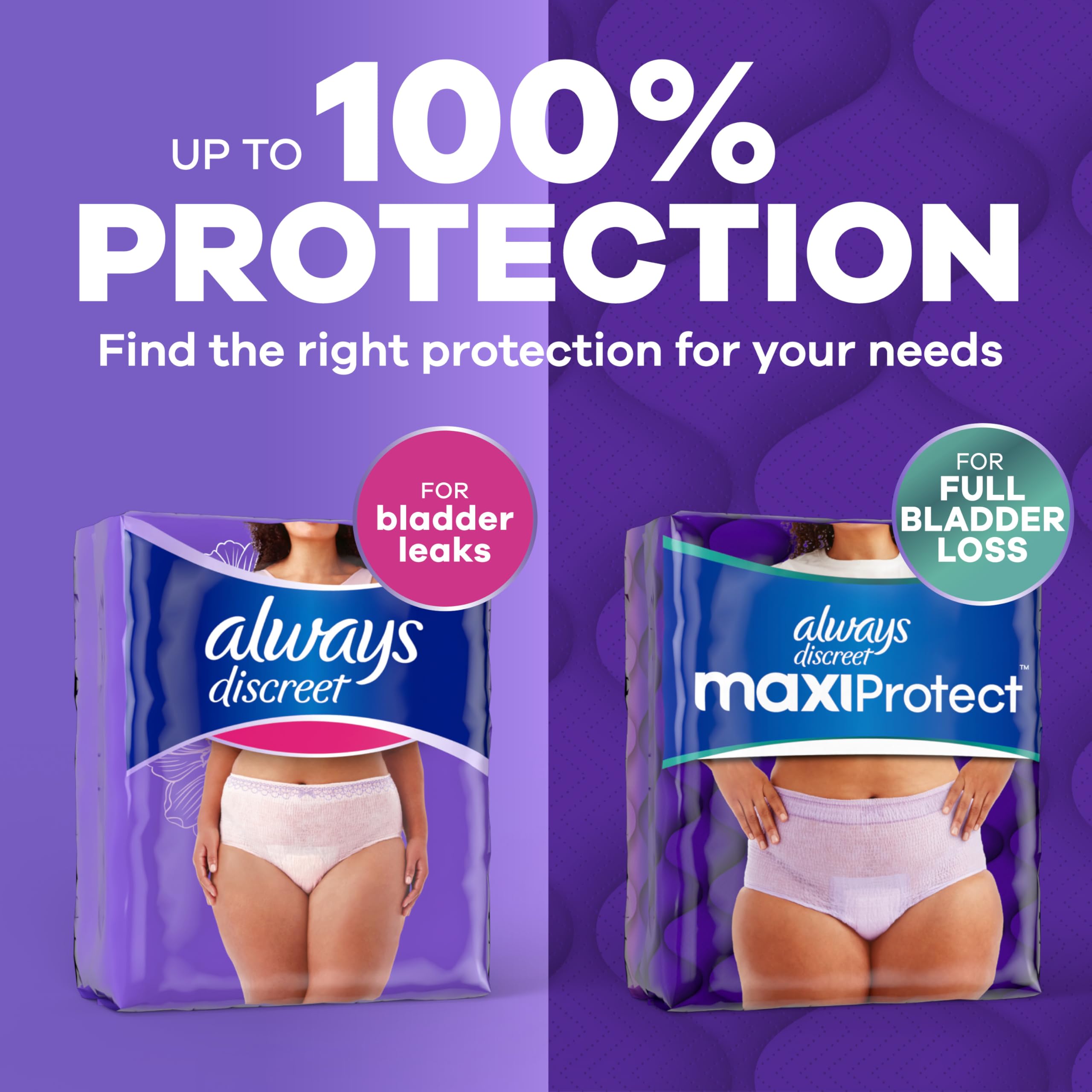 Always Discreet ropa interior en ambiente doméstico para uso posparto y diario, tranquilidad