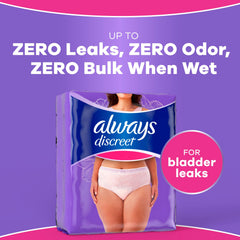 Always Discreet tejido elástico 4-way detalle para ajuste cómodo y flexible