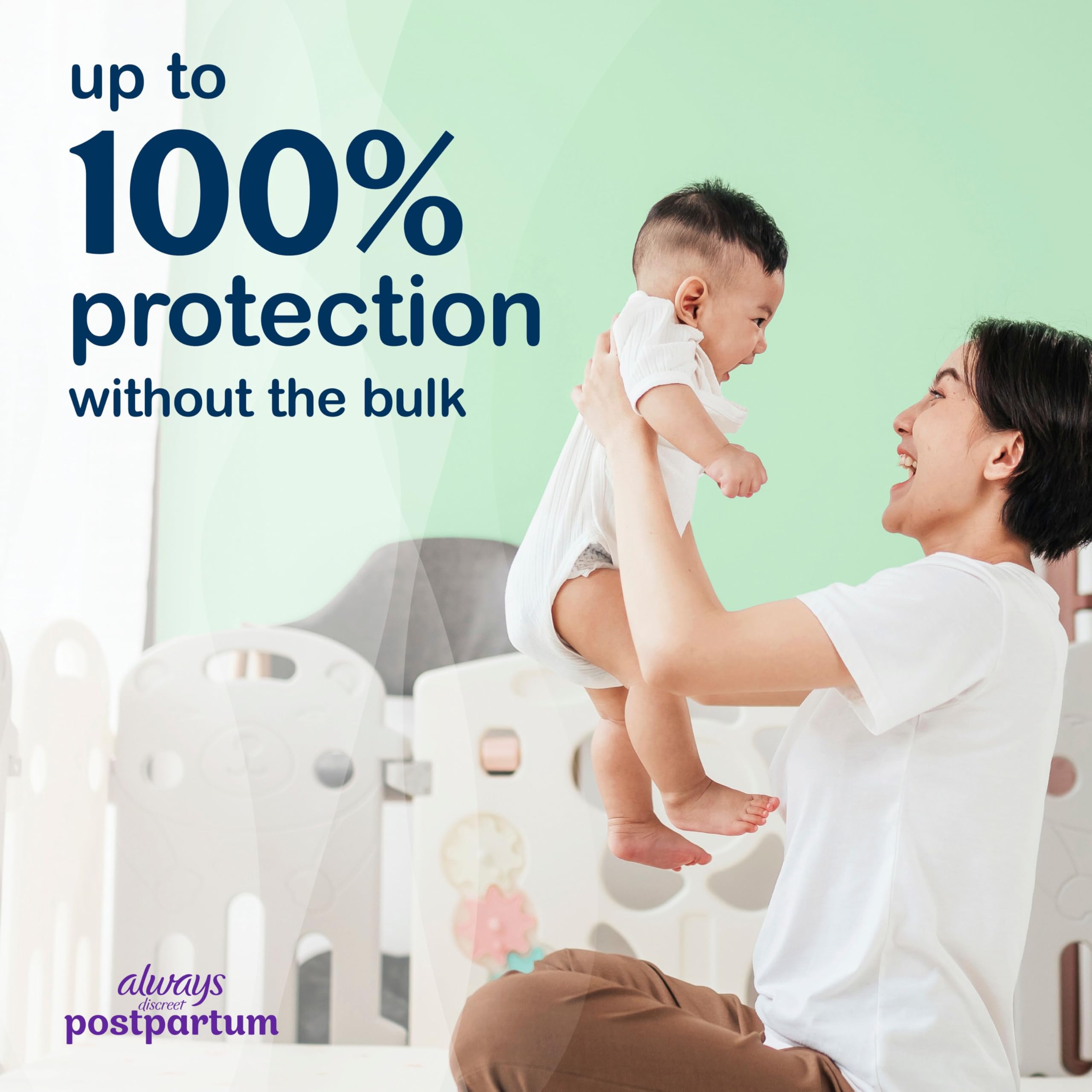 Always Discreet superficie suave del protector que cuida la piel sensible cómodamente