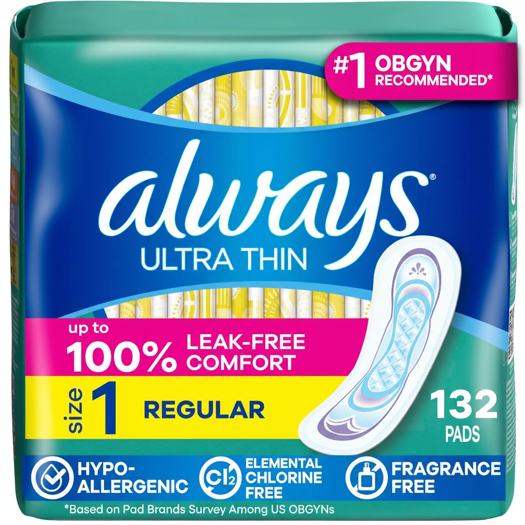 Always empaque frontal 132 unidades mostrando ahorro y protección