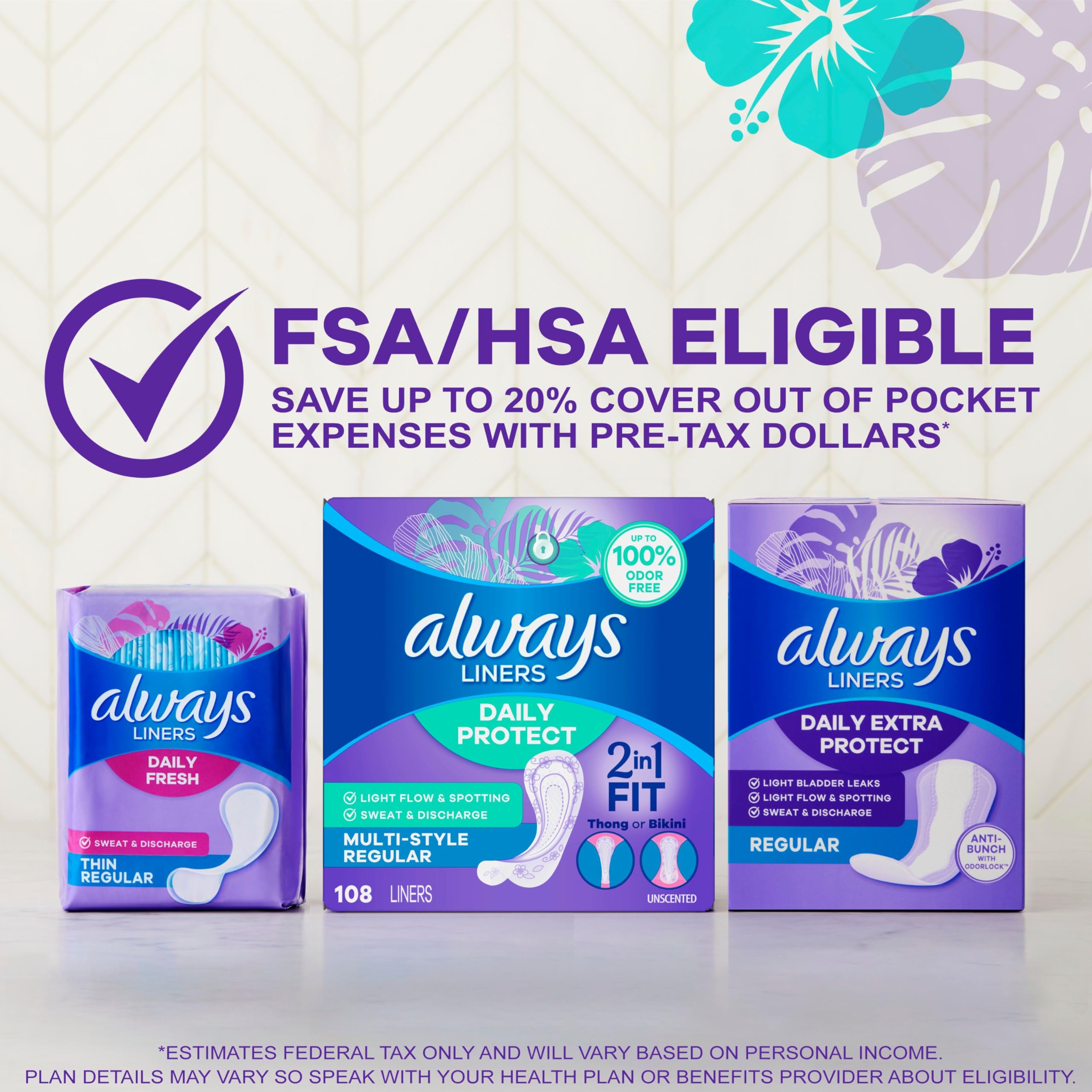 Etiqueta de Always sin perfume y beneficios, información clara para el usuario