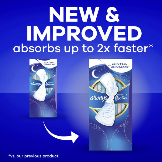 Primer plano de la espuma Flexfoam de Always que destaca suavidad y absorción