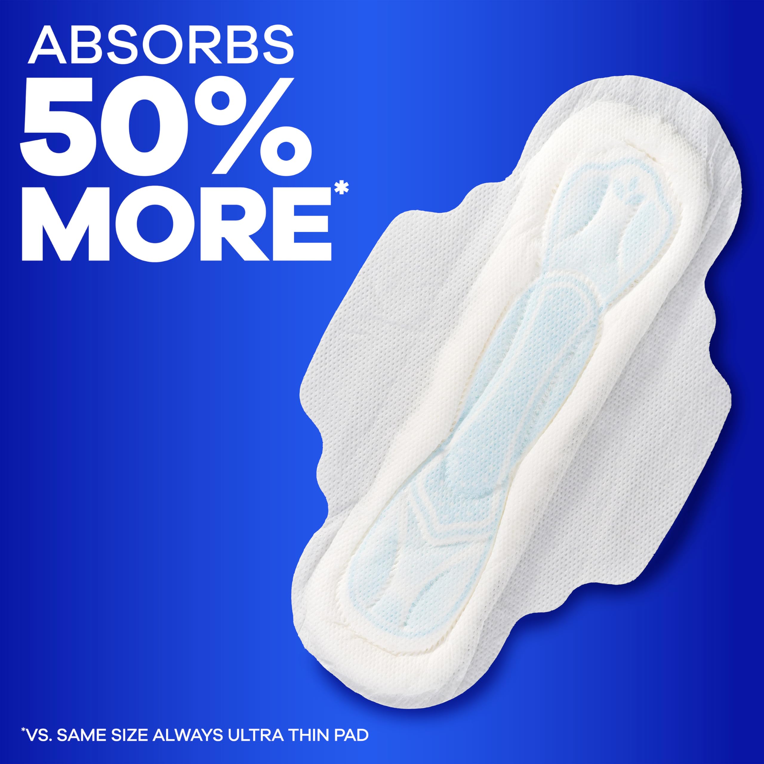 Always maxi compresa colocada en ropa interior demostrando protección segura