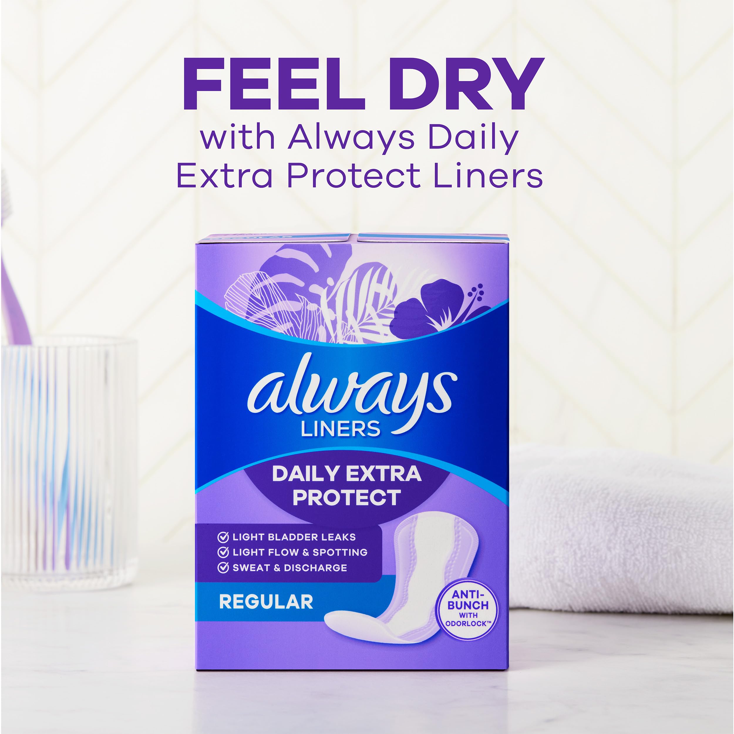 Always primer plano del borde anti-arrugas que evita desplazamientos
