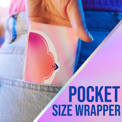 Always paquete Pocket Flexfoam dentro de un bolso listos para llevar comodidad portátil