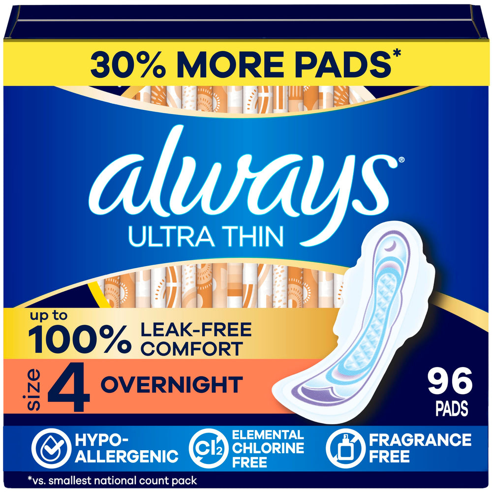 Always empaque frontal talla 4 muestra protección nocturna