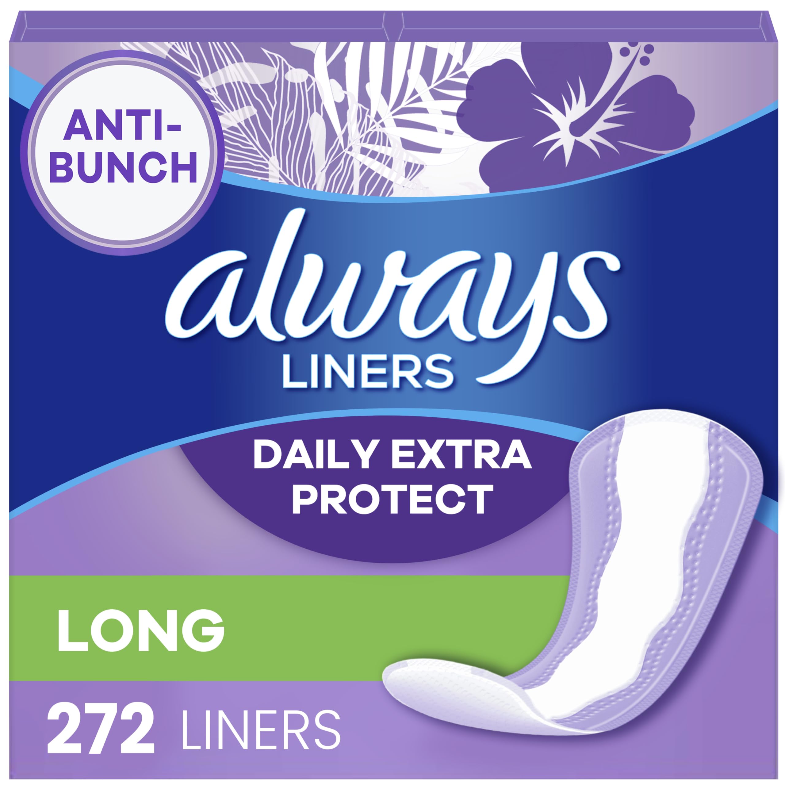 Always protector pack frontal mostrando cantidad y diseño, confianza todo el día