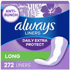 Always protector pack frontal mostrando cantidad y diseño, confianza todo el día