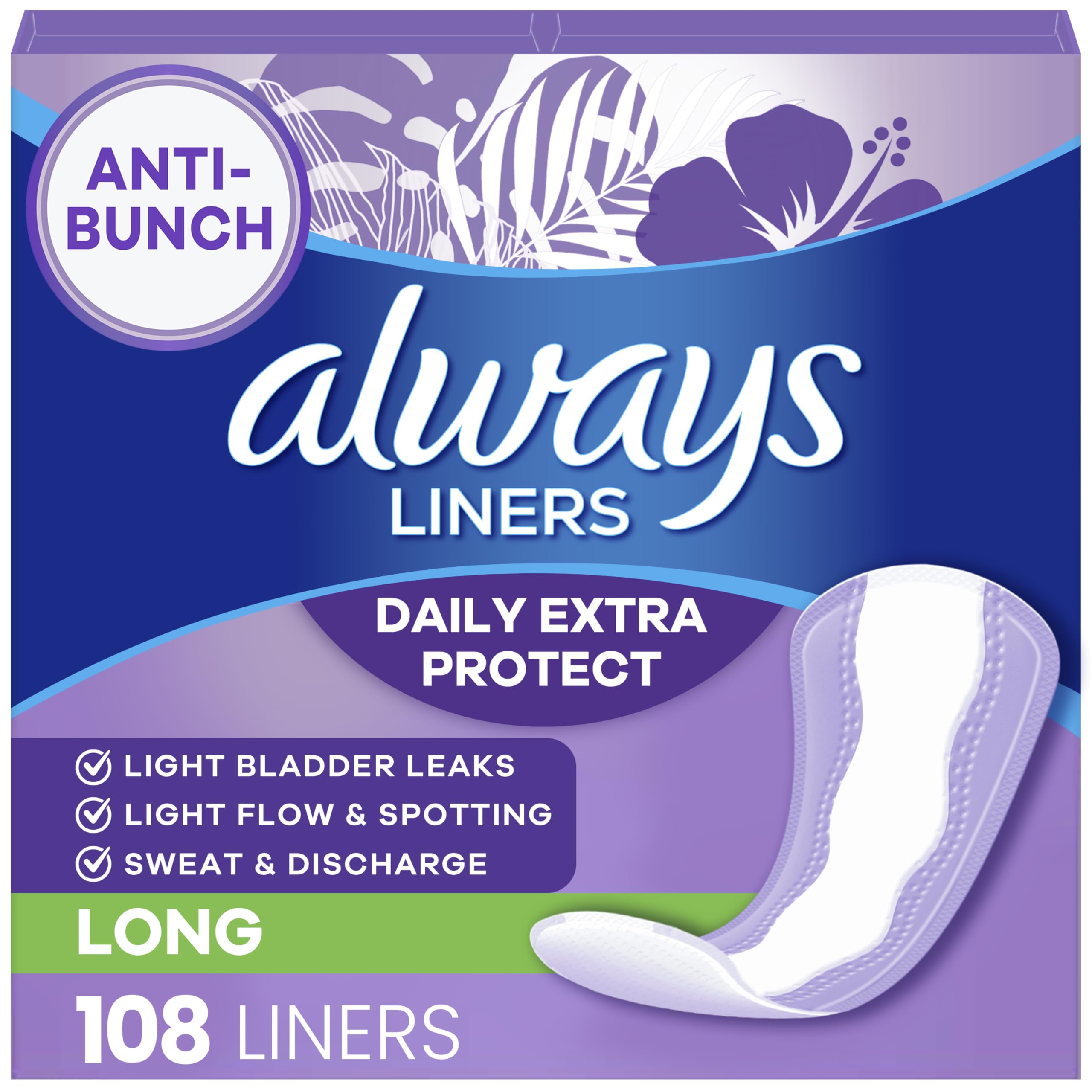 Always protector frontal mostrando empaque y cantidad, confianza de uso diario