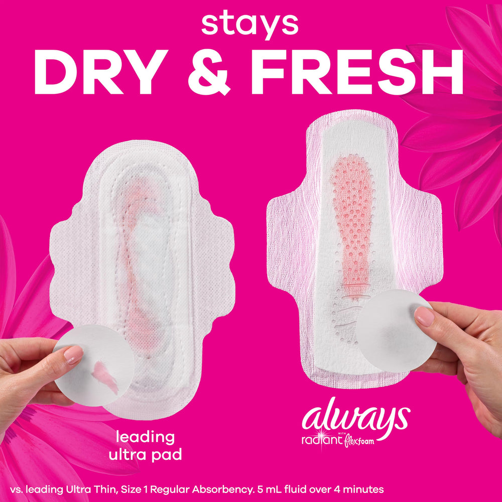 Escena lifestyle con Always Radiant en bolso, conveniente para días ocupados