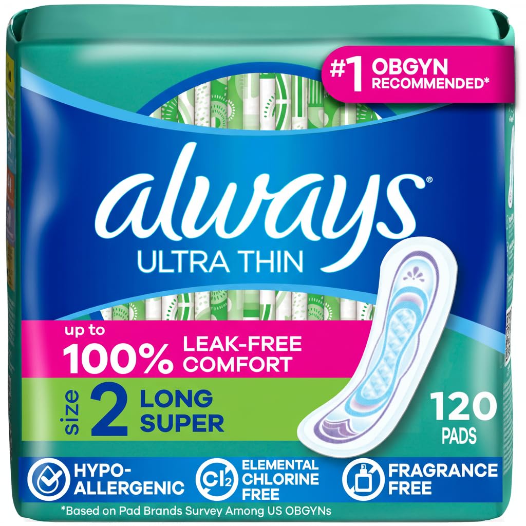 Always paquete frontal mostrando 120 unidades y beneficios claros