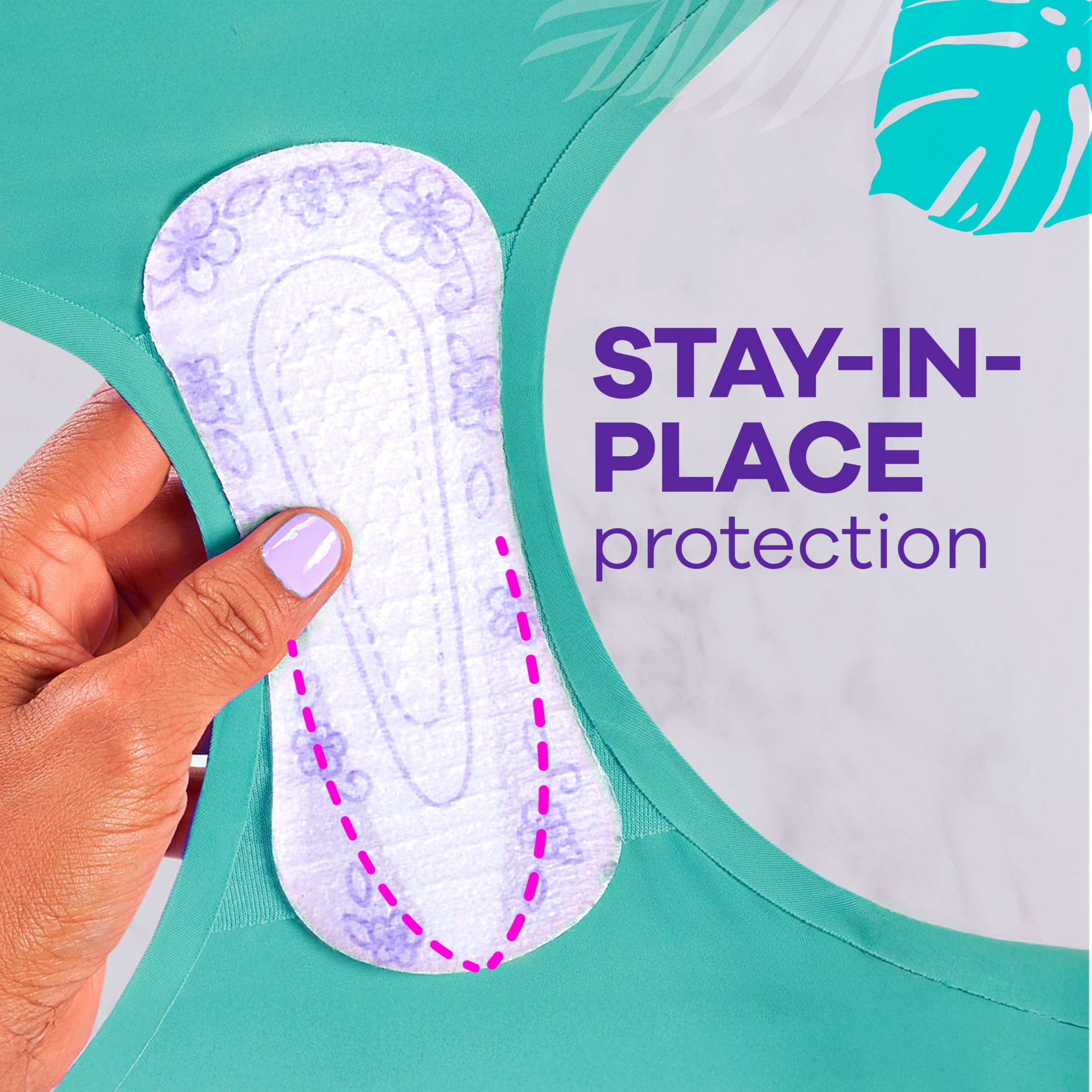 Protector Always en ropa deportiva mostrando sujeción durante actividad física