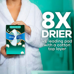 Always toalla colocada en ropa de cama para protección nocturna segura