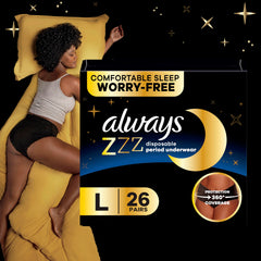 Always ZZZs escena estilo de vida en cama mostrando confianza nocturna