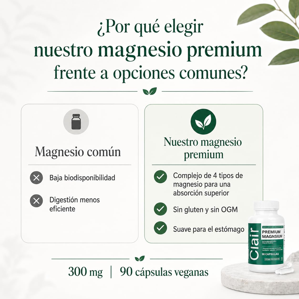 alzclipp Clair primer plano de cápsula destacando calidad y textura