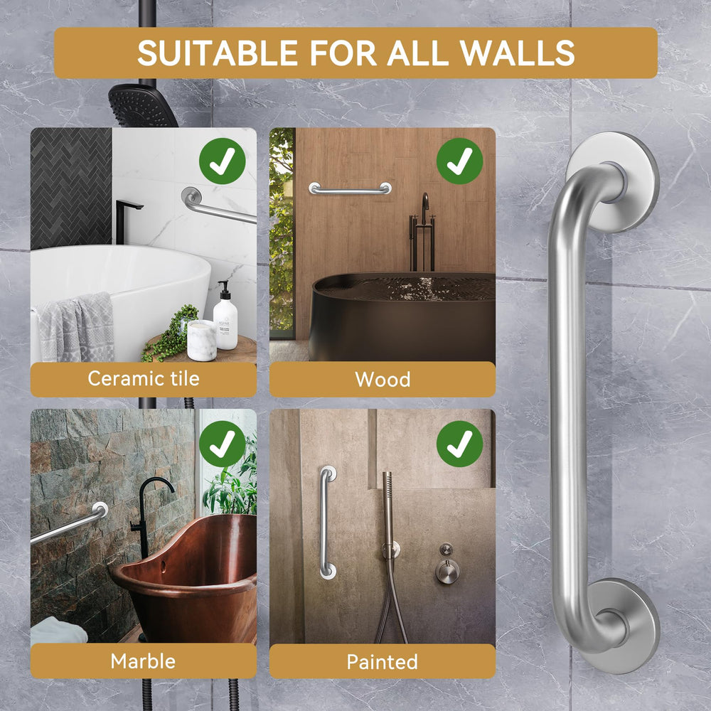 AmazerBath detalle del acabado níquel cepillado que añade durabilidad estética