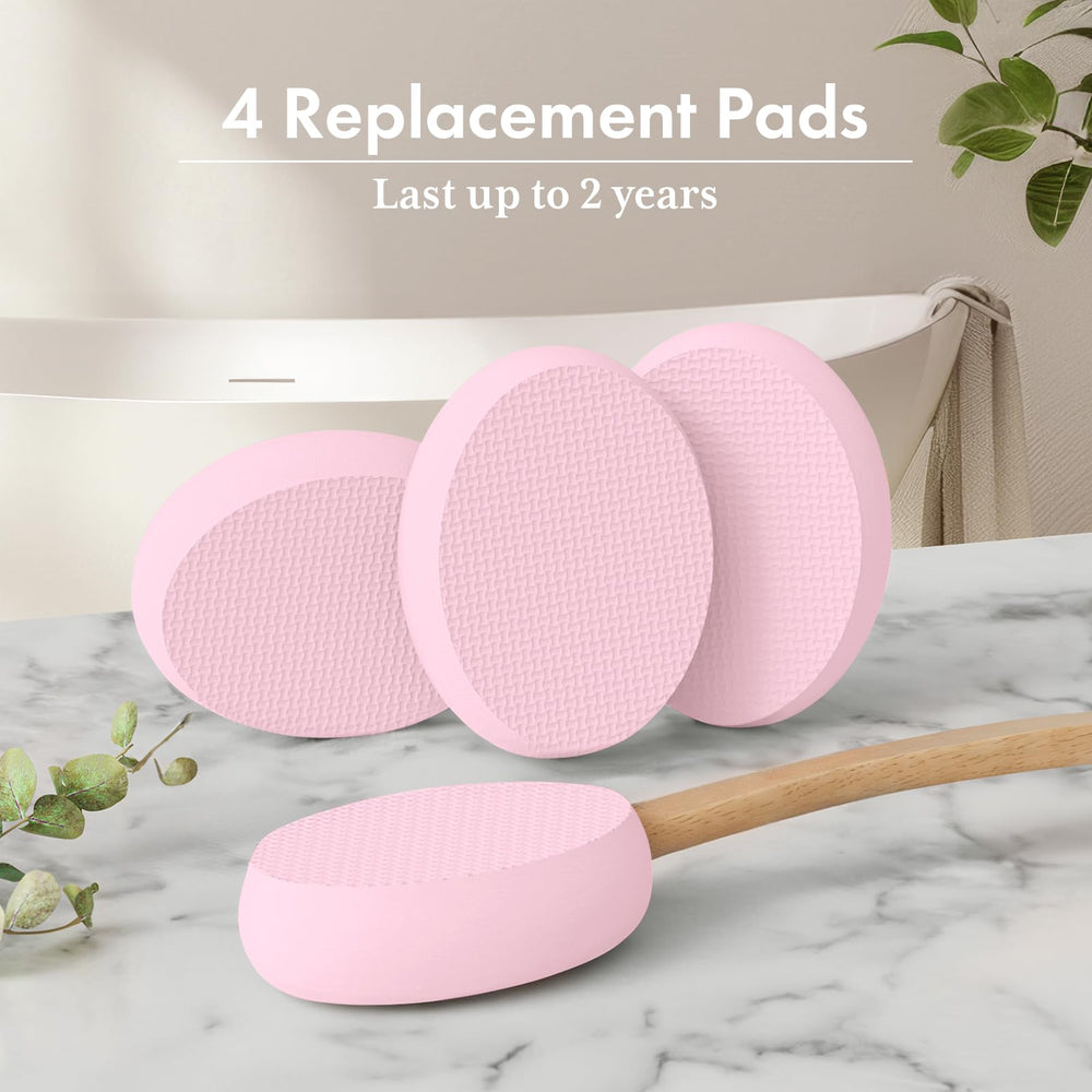 AmazerBath cuatro almohadillas recambiables, higiene y versatilidad