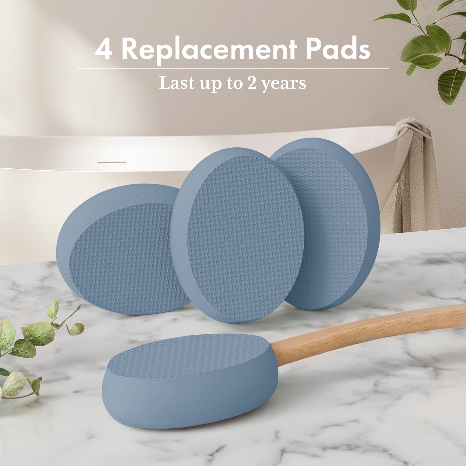 AmazerBath conjunto de cuatro almohadillas recambiables listas para reemplazo rápido