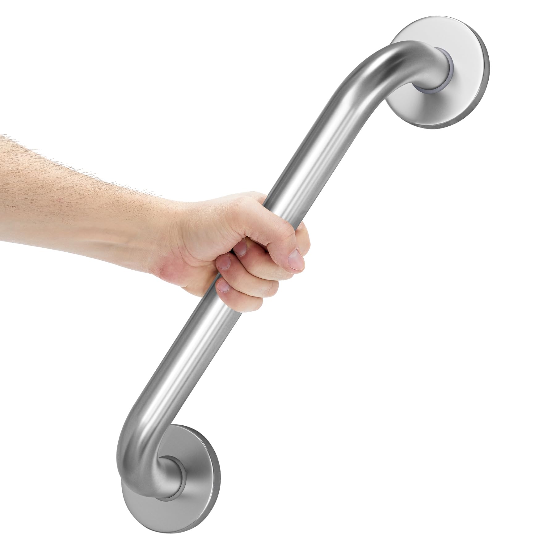 AmazerBath vista frontal de la barra mostrando diseño y longitud, aporta seguridad