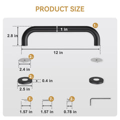 AmazerBath detalle del acero inoxidable engrosado para mayor durabilidad