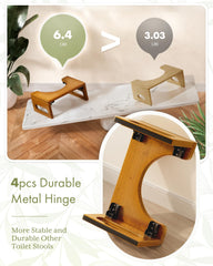 AmazerBath uso en cuarto de baño mostrando postura ergonómica al sentarse